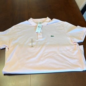 NWT Mens Slim Fit Pink Polo - Size XL (Size 7)
